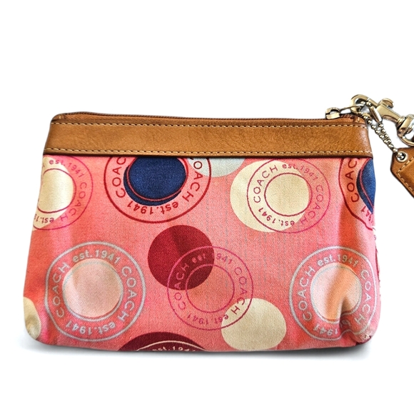 COACH | Polka Dot Leah Wrislet | Pink | Women's | Y2K - Picture 3 of 16